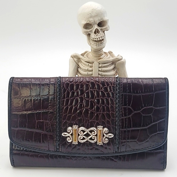 Brighton Handbags - BRIGHTON Snap Wallet Clutch Possible Crossbody (no strap)